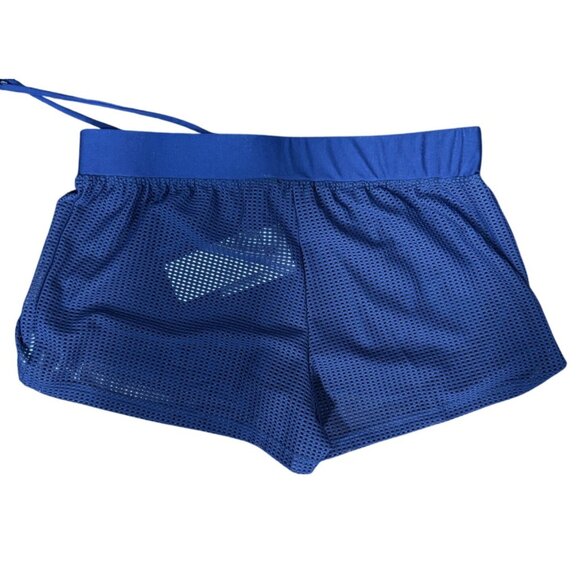 NEW Splendid Womens S Mesh Athletic lined Workout Running Activewear Blue Short - Picture 3 of 8